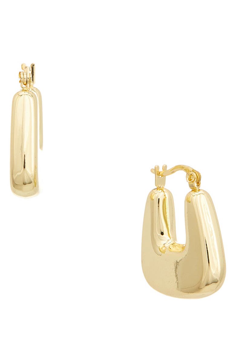 Juvell Chunky Hoop Earrings, Main, color, Yellow