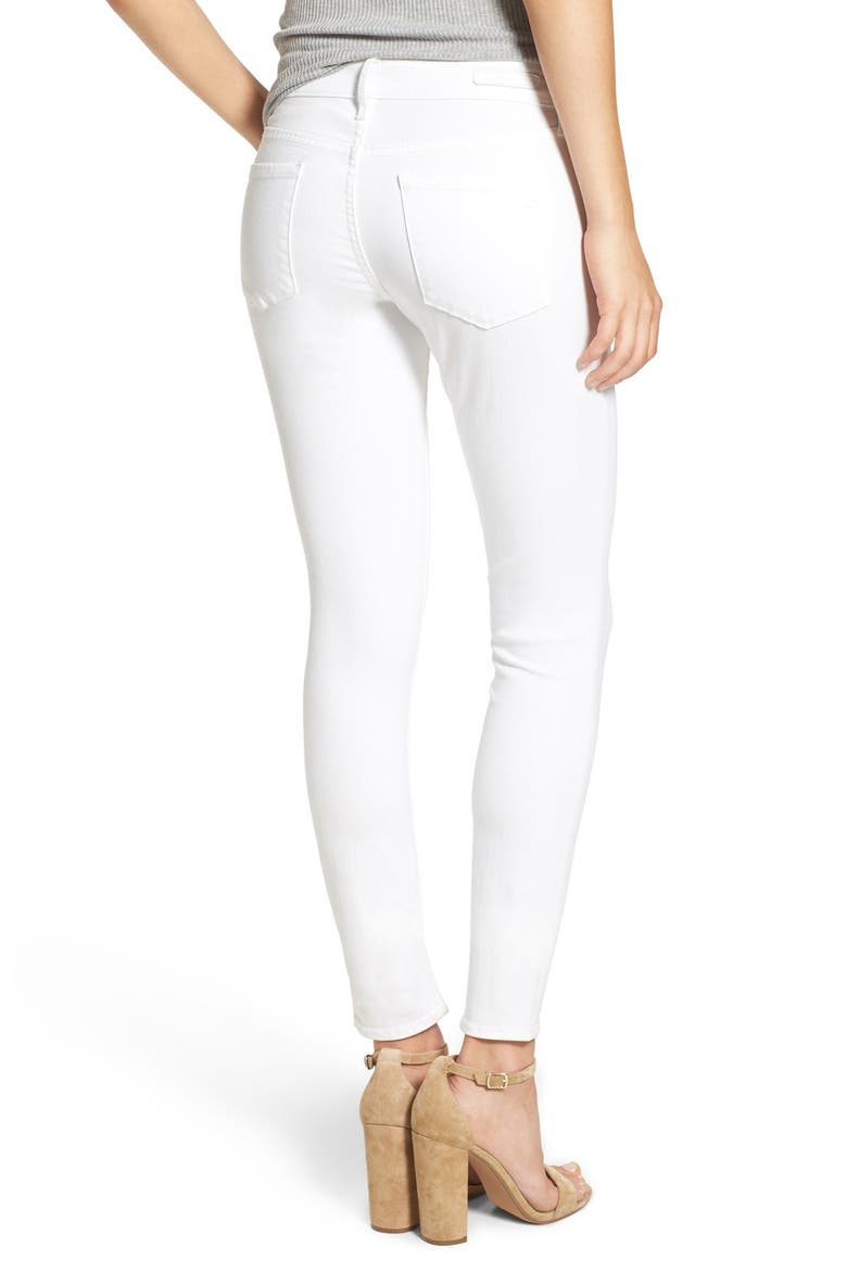 'Mya' Skinny Jeans, Alternate, color, WHITE