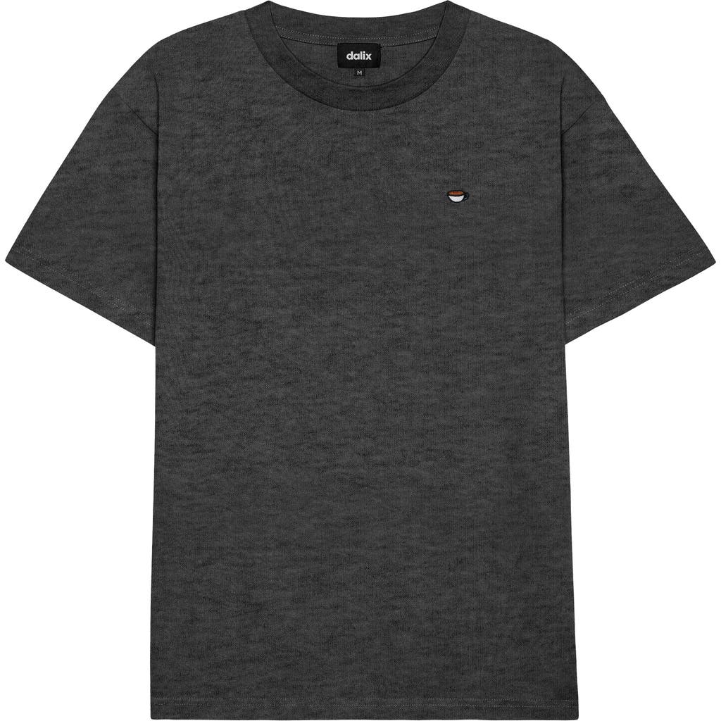 Dalix Mens Lil Coffee Heavy Weight Cotton Tee