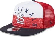 New Era Men's New Era White/Red St. Louis Cardinals Team Foam Front A-Frame Trucker 9FIFTY Snapback Hat