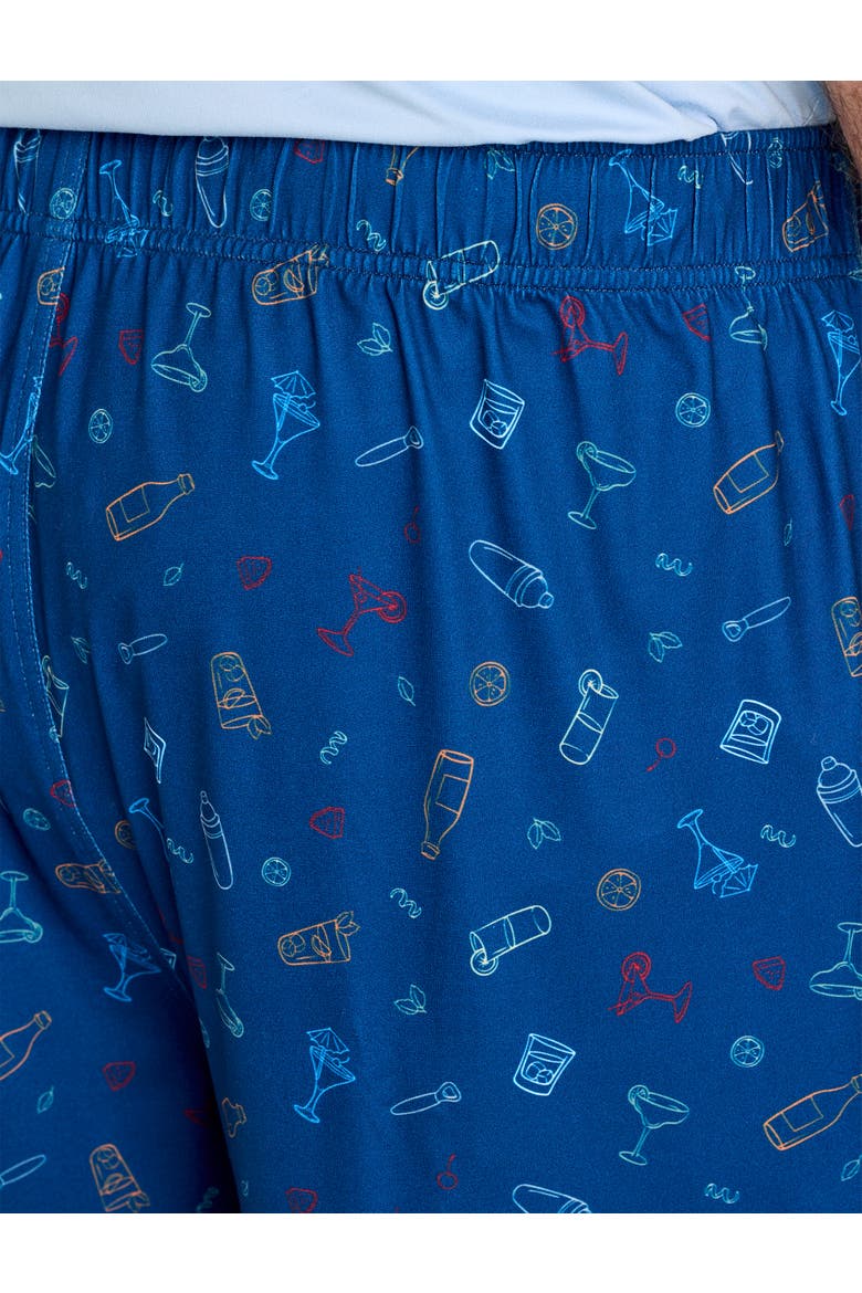 Big & Tall Performance Drink Jam Lounge Shorts, Alternate, color, NAVY