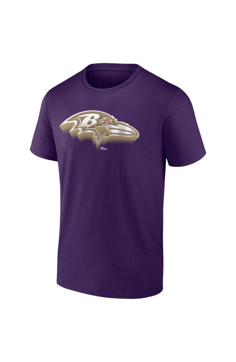 FANATICS Men's Fanatics Purple Baltimore Ravens Chrome Dimension T-Shirt, Alternate, color, Purple