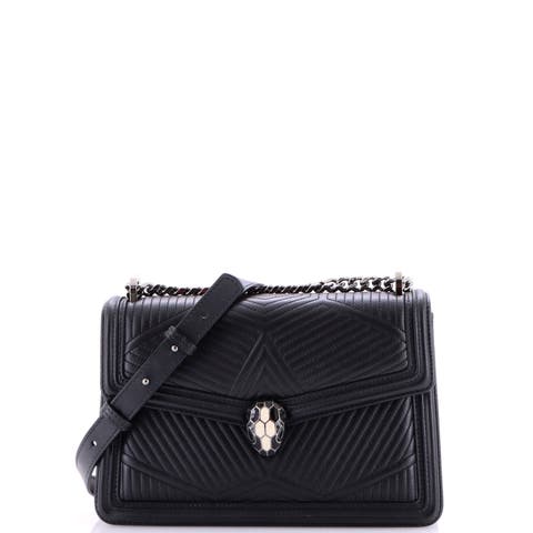 Serpenti Forever Shoulder Bag Quilted Leather Small