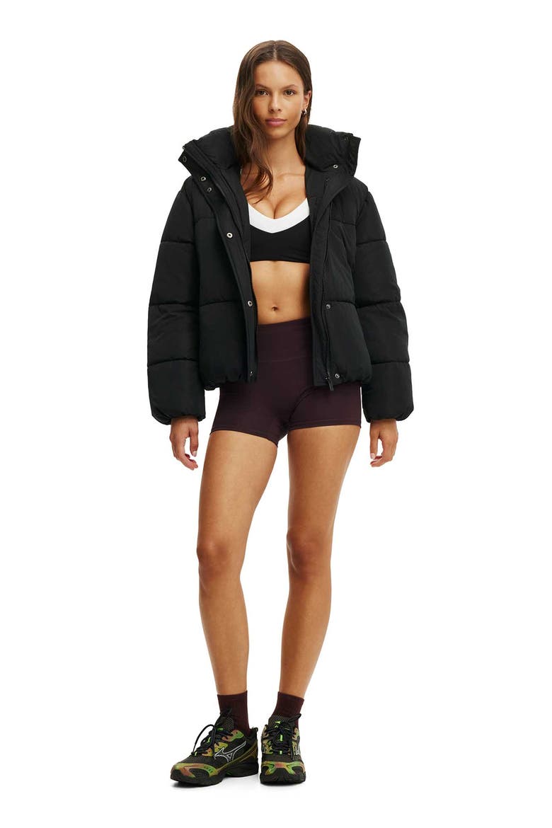Women's Active The Mother Puffer Removable Hood Jacket, Alternate, color, Black