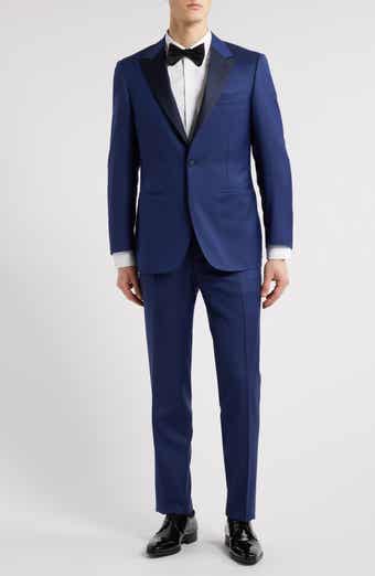 Canali Siena Regular Fit Blue Super 130s Wool Tuxedo