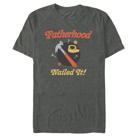 Men's Lost Gods Fatherhood Nailed It  Graphic T-Shirt