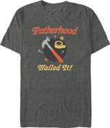 Lost Gods Men's Lost Gods Fatherhood Nailed It Graphic T-Shirt