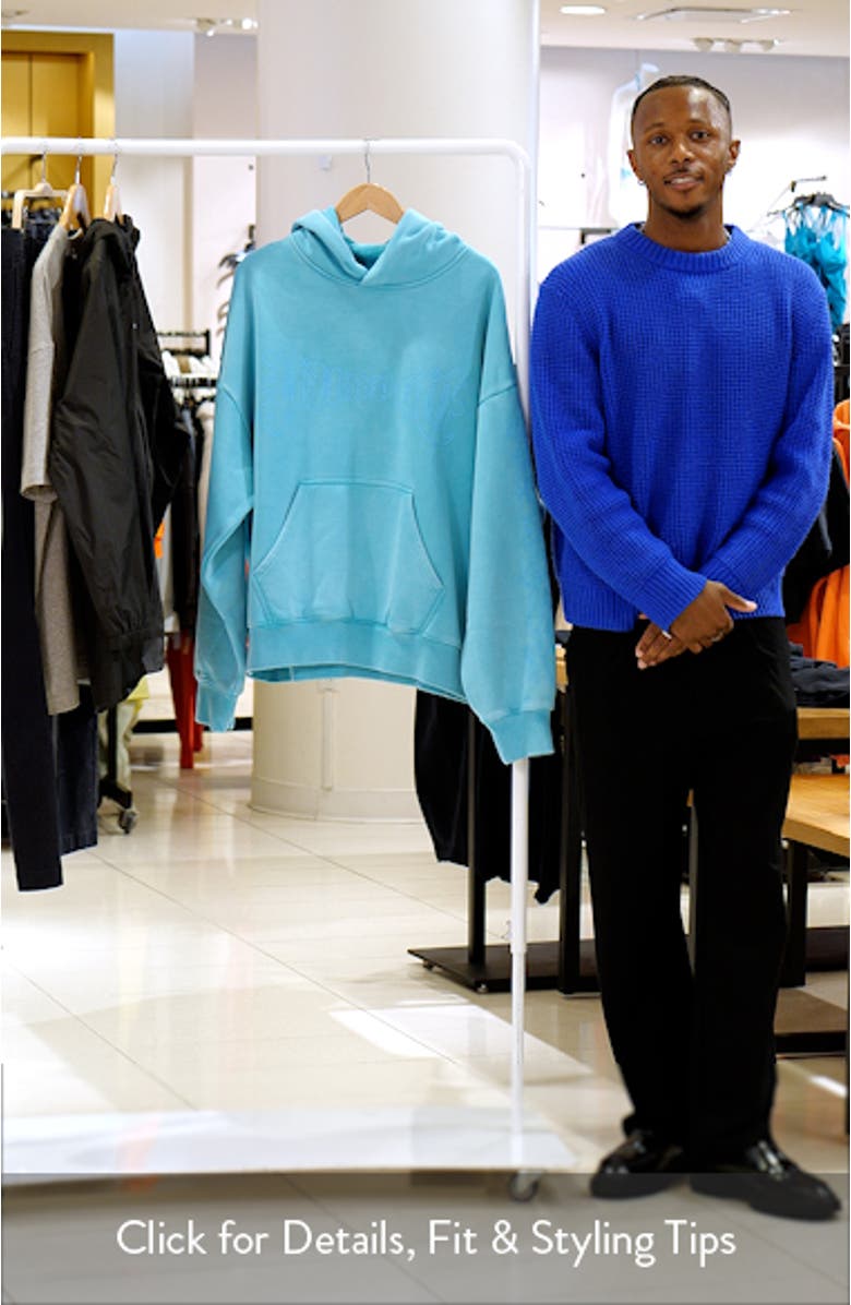 Oversize Heavyweight Fleece Graphic Hoodie, sales video thumbnail