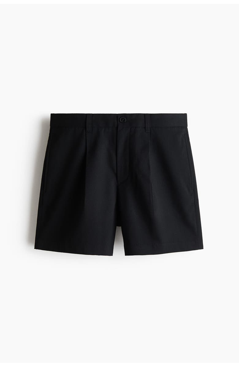 H&M Loose-fit chino shorts, Main, color, Black