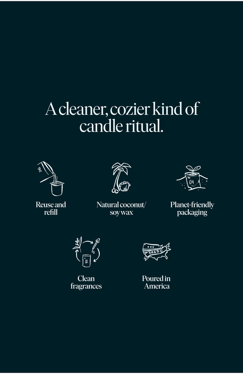 SIBLINGS Winter Candle Refill, Alternate, color, White