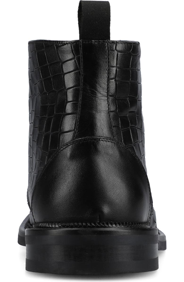 TAFT Men's Rome Dress Boot, Alternate, color, Croco/Black
