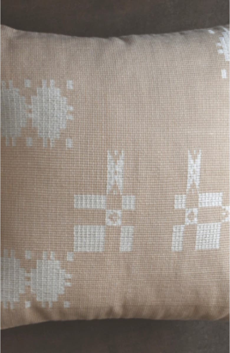 Heirloom Naga Lanthoi Handwoven Pillow - Cover, Alternate, color, Beige