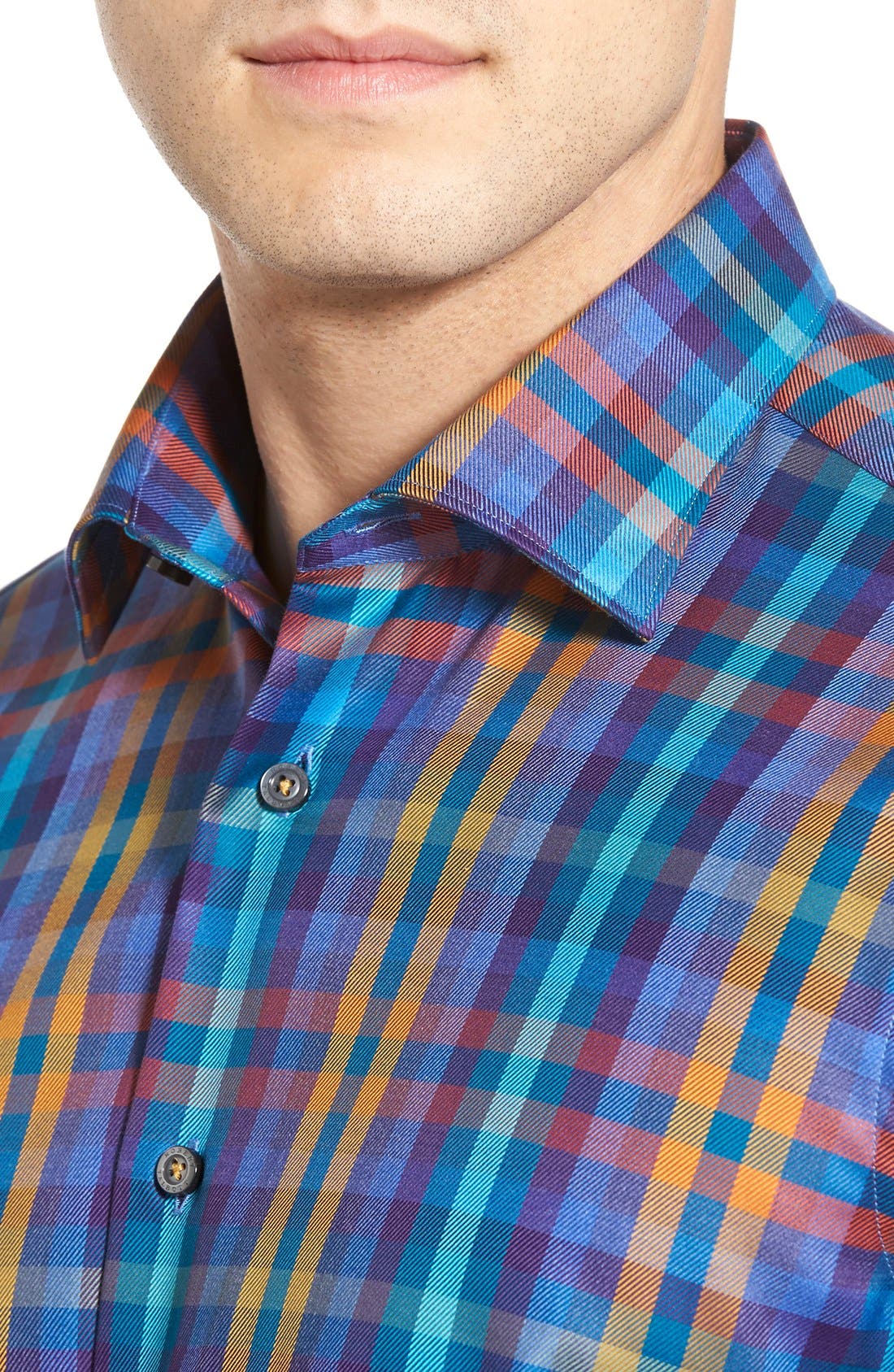 Robert Talbott 'Crespi' Tailored Fit Plaid Sport Shirt (Men) | Nordstrom