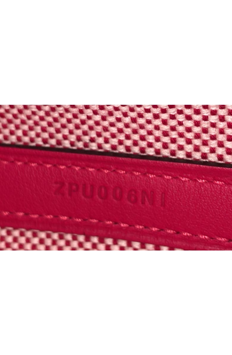 Pre-Owned Hermes Cabas H en Biais Tote Canvas with Leather 27, Alternate, color, Framboise