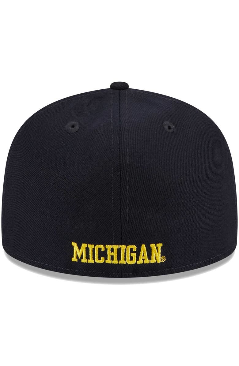 New Era Men's New Era Navy Michigan Wolverines 59FIFTY Fitted Hat, Alternate, color, 