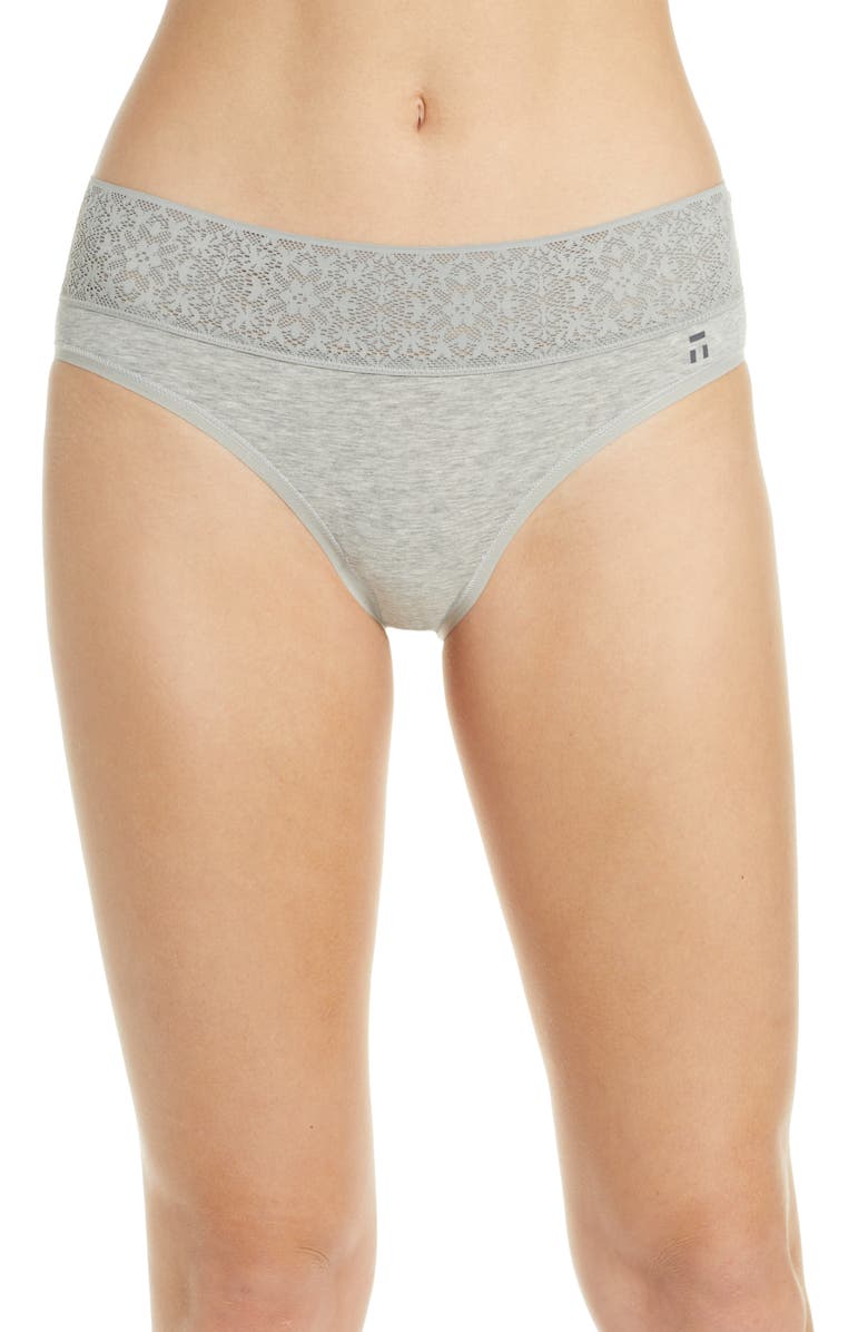 Tommy John Cool Cotton Lace Cheeky Briefs, Main, color,
