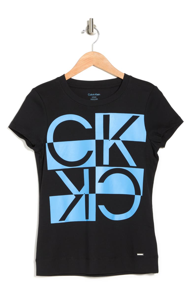 Calvin Klein Logo Print T-Shirt, Alternate, color, 