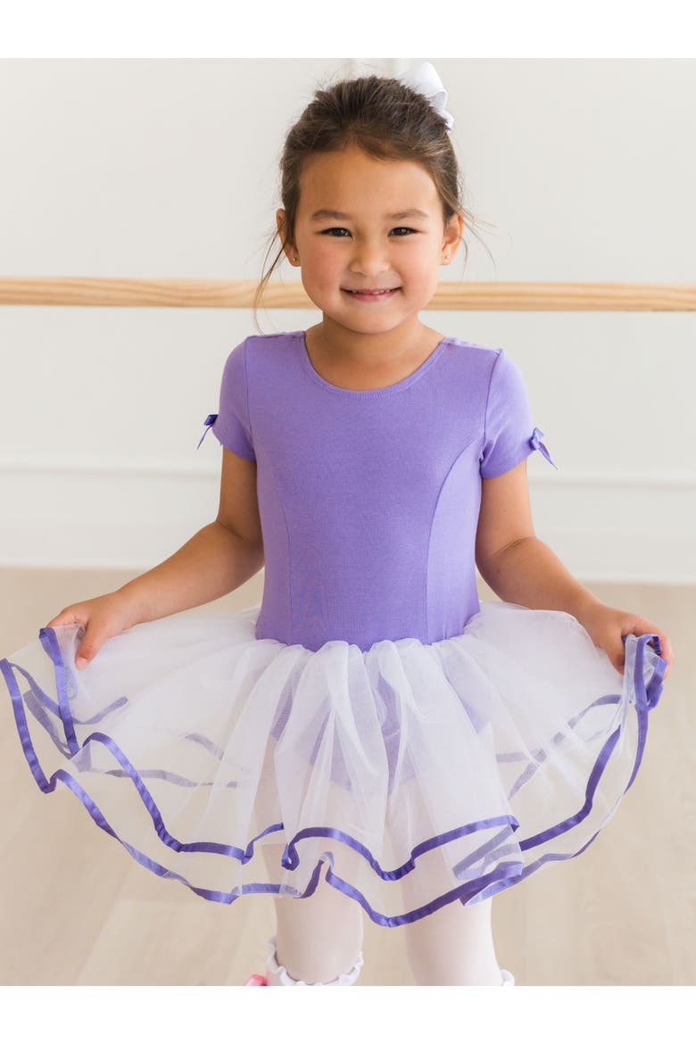 Girls Signature Tutu Leotard, Alternate, color, Wisteria Purple