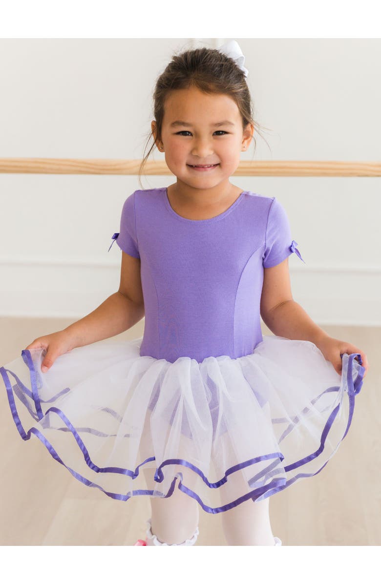 RuffleButts Girls Signature Tutu Leotard, Alternate, color, Wisteria Purple