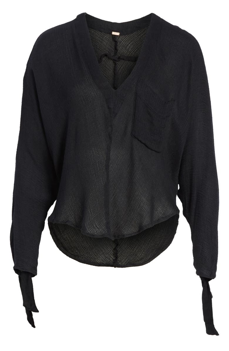 Free People Morning Dolman Sleeve Blouse, Alternate, color, 