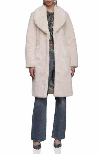Avec Les Filles Faux Fur Belted Coat