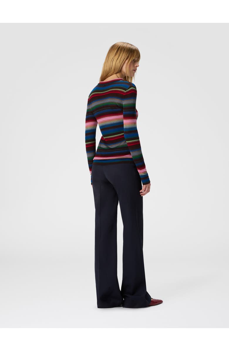 Missoni Striped Crew Neck Sweater, Alternate, color, Blue & Pink