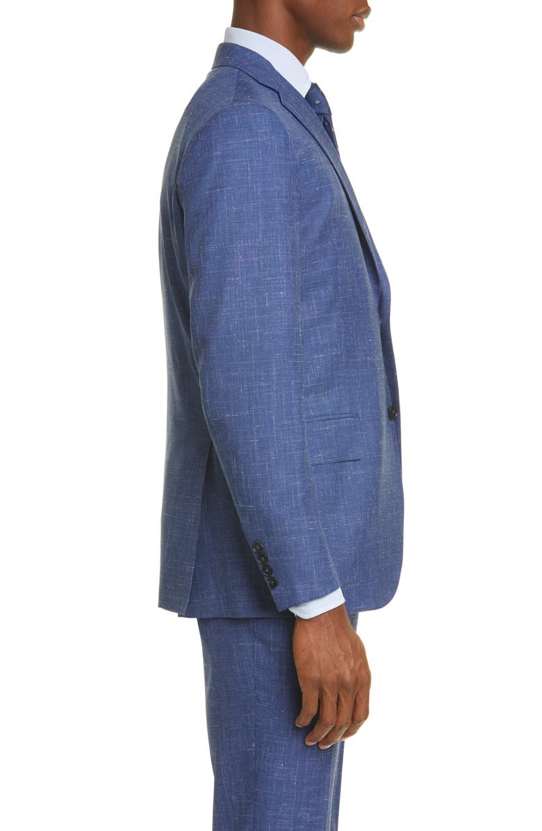 Eidos Balthazar Trim Fit Mélange Wool & Linen Sport Coat, Alternate, color, 