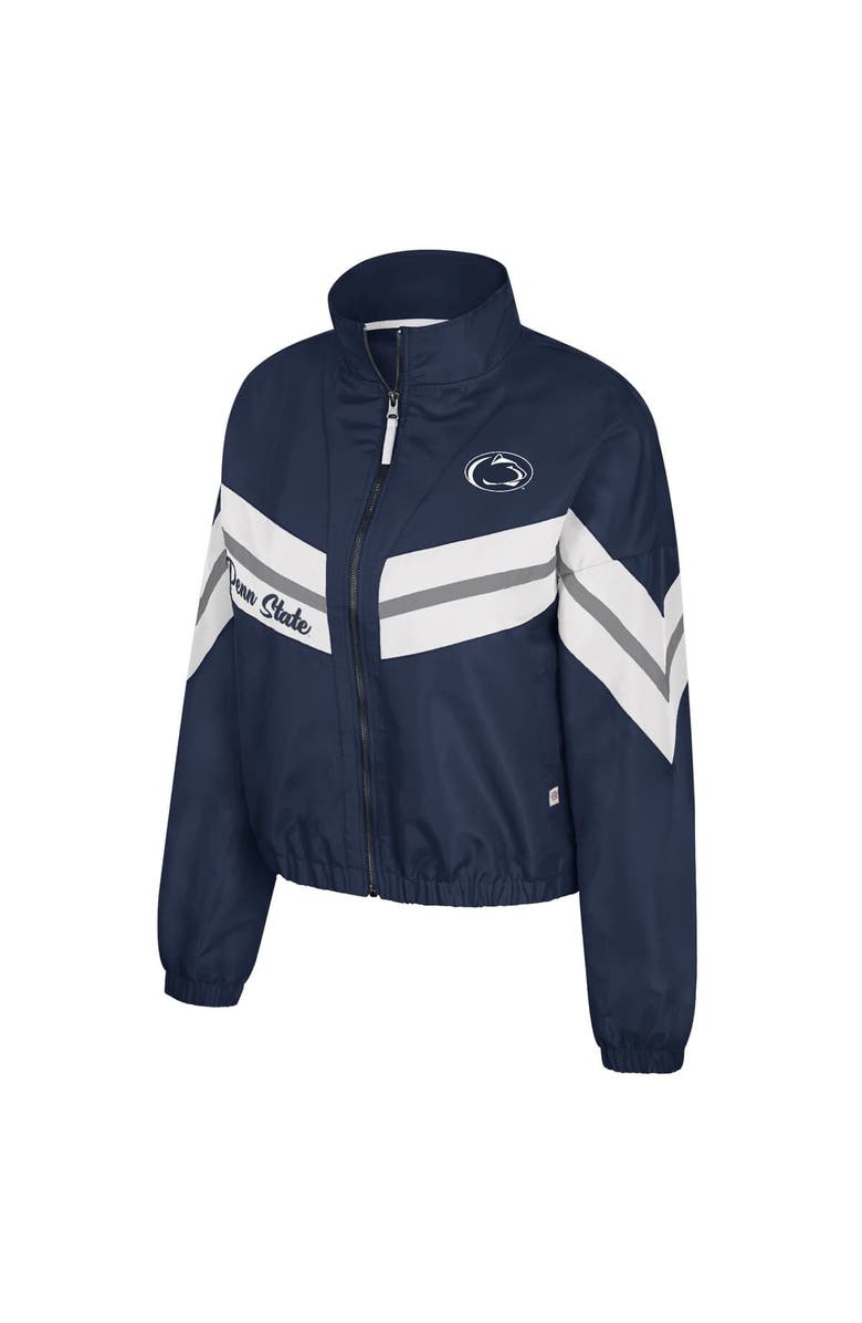 COLOSSEUM Women's Colosseum  Navy Penn State Nittany Lions Thin Ice Full-Zip Windbreaker, Alternate, color, Navy