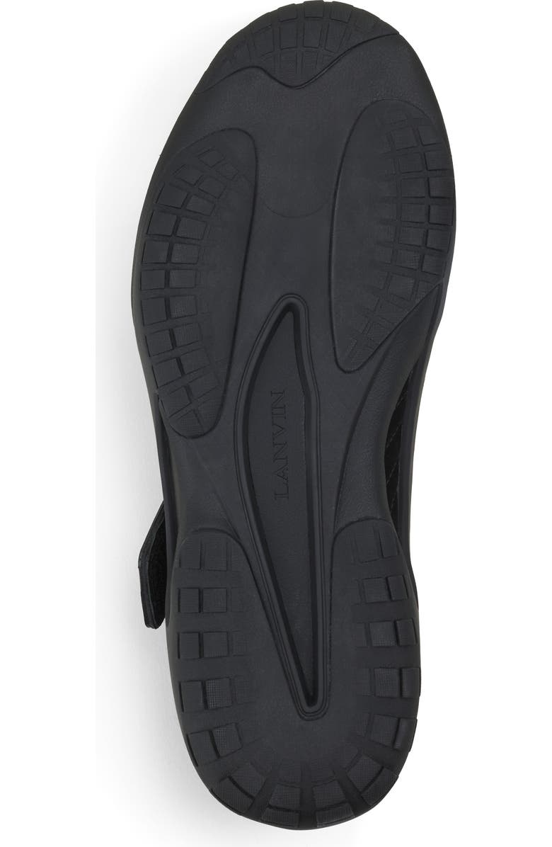 Lanvin Lnv1 Knit And Suede Sneakers, Alternate, color, Black/Black