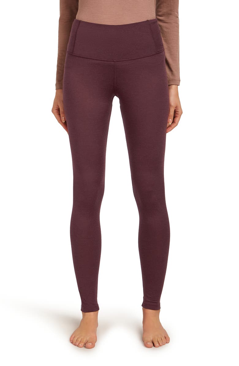 Icebreaker 200 Oasis High Waist Leggings, Main, color, Java
