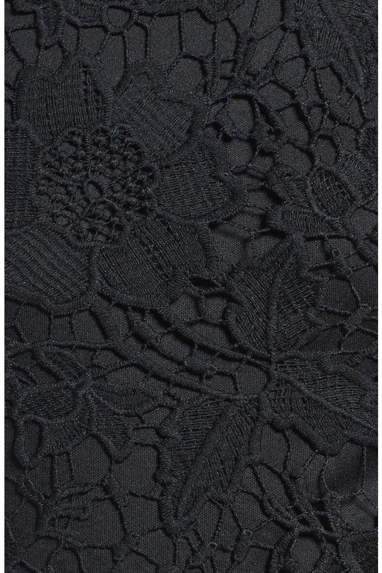 'Samantha' Lace Dress, Alternate, color, BLACK-BLACK