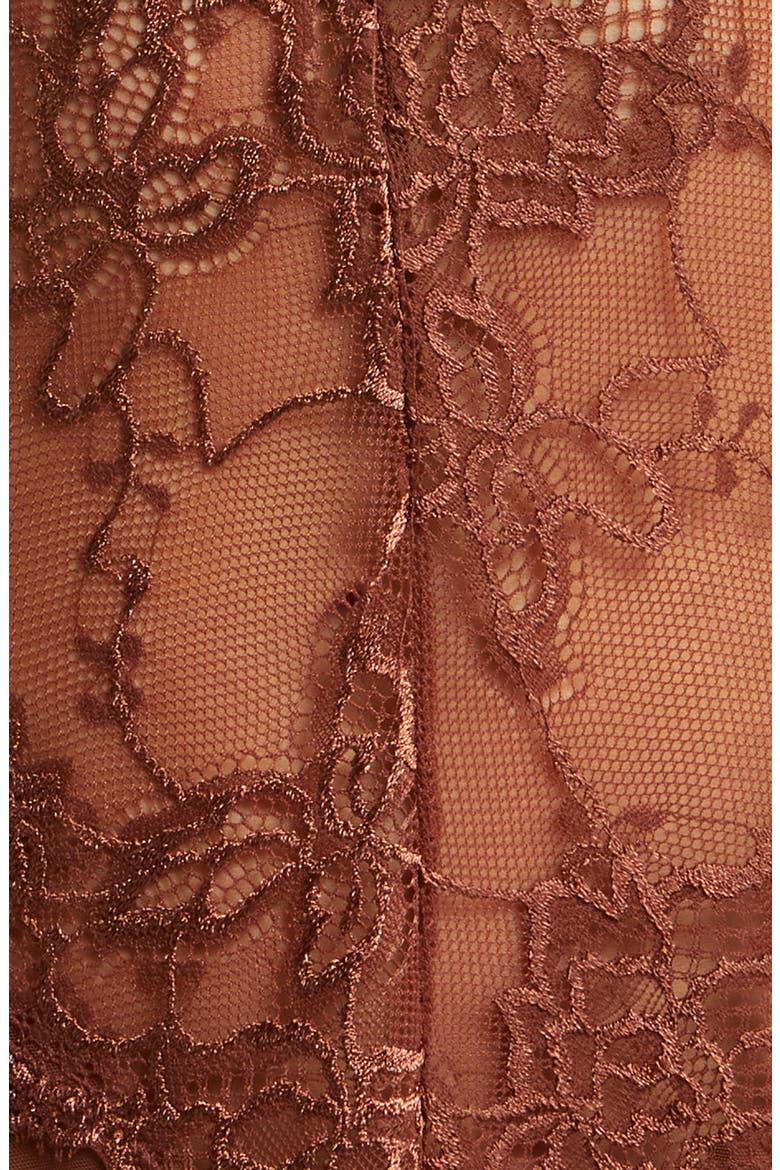 Valentine Soft Cup Babydoll Chemise & G-String Thong, Alternate, color, CAPPUCCINO