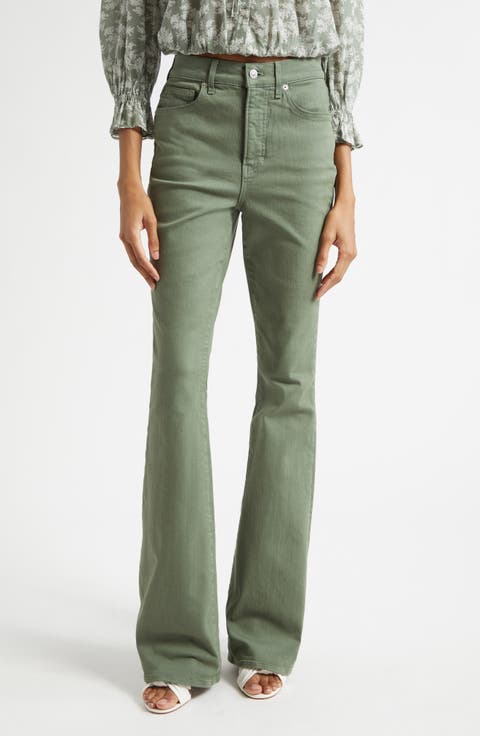 Beverly Skinny Flare Leg Jeans (Stone Sage)