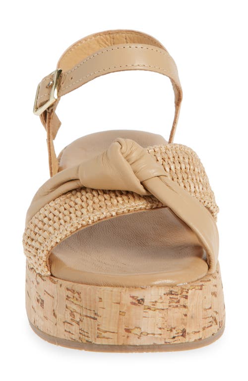 Cordani Kaylin Ankle Strap Platform Sandal In Nappa Naturale
