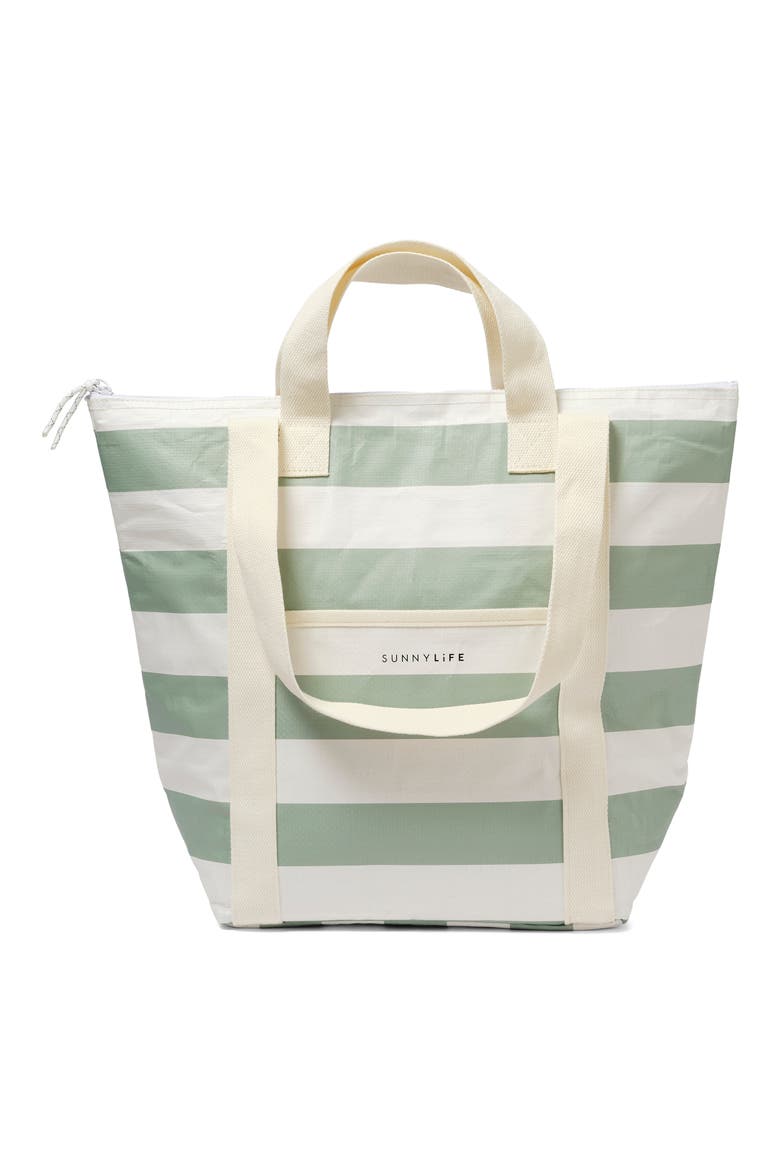 Light Insulated Cooler Tote, Main, color, GREEN