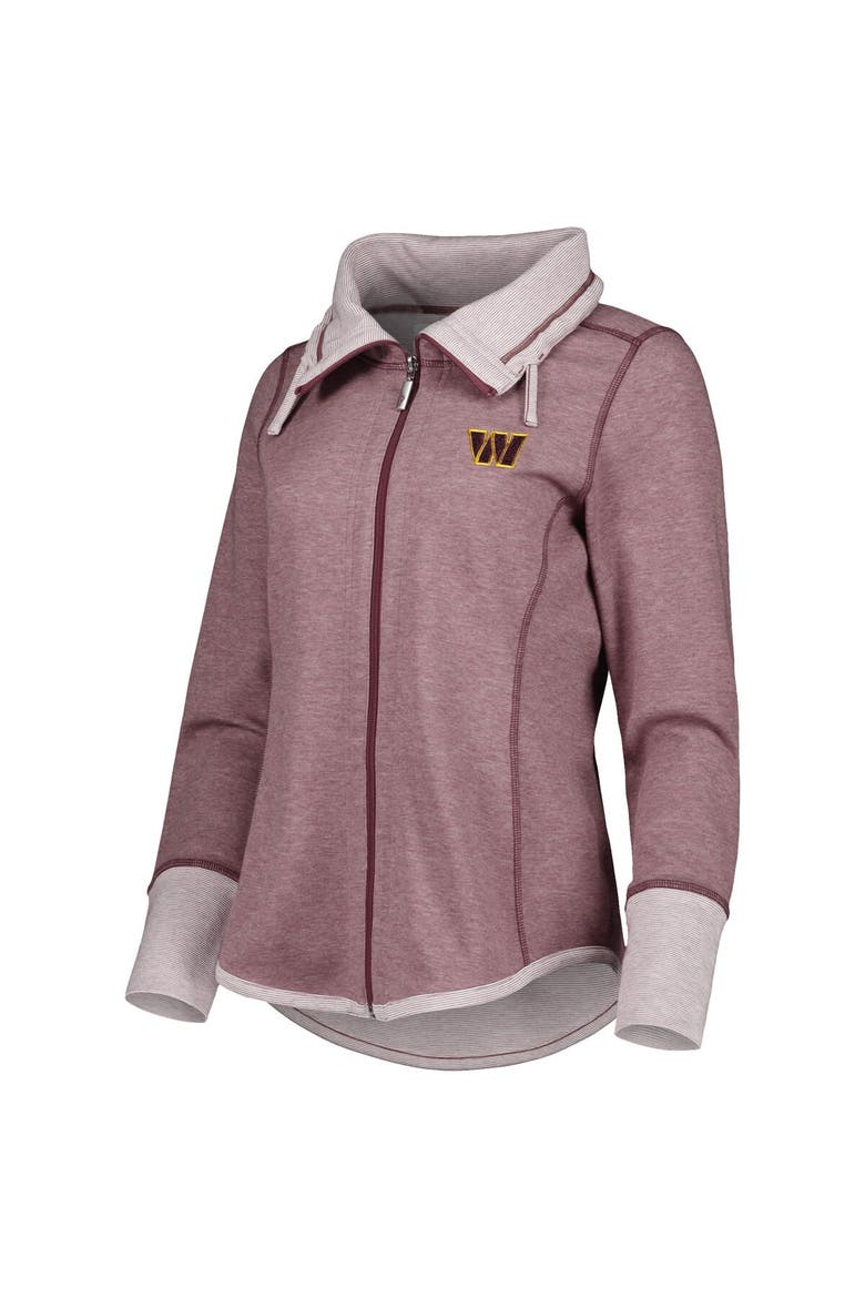 Women's Tommy Bahama Burgundy Washington Commanders Sport Sun Fade Full-Zip Sweatshirt, Alternate, color, Burgundy