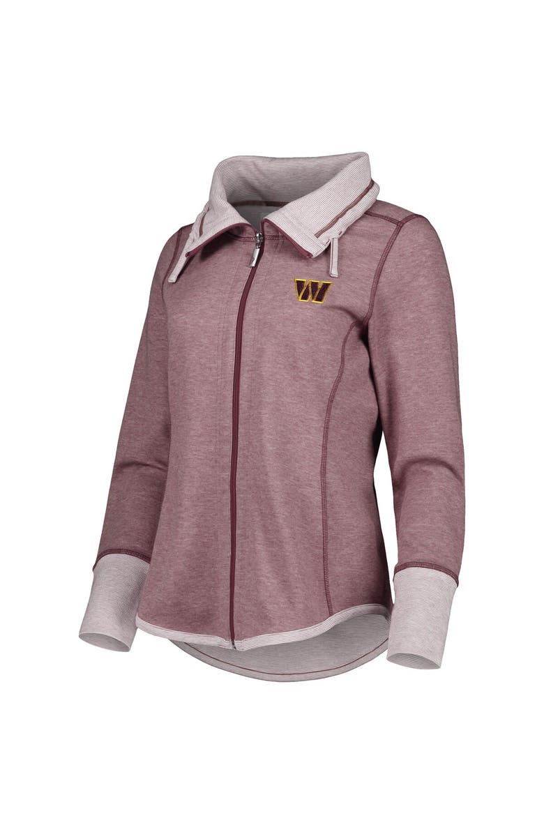 Tommy Bahama Women's Tommy Bahama Burgundy Washington Commanders Sport Sun Fade Full-Zip Sweatshirt, Alternate, color, 