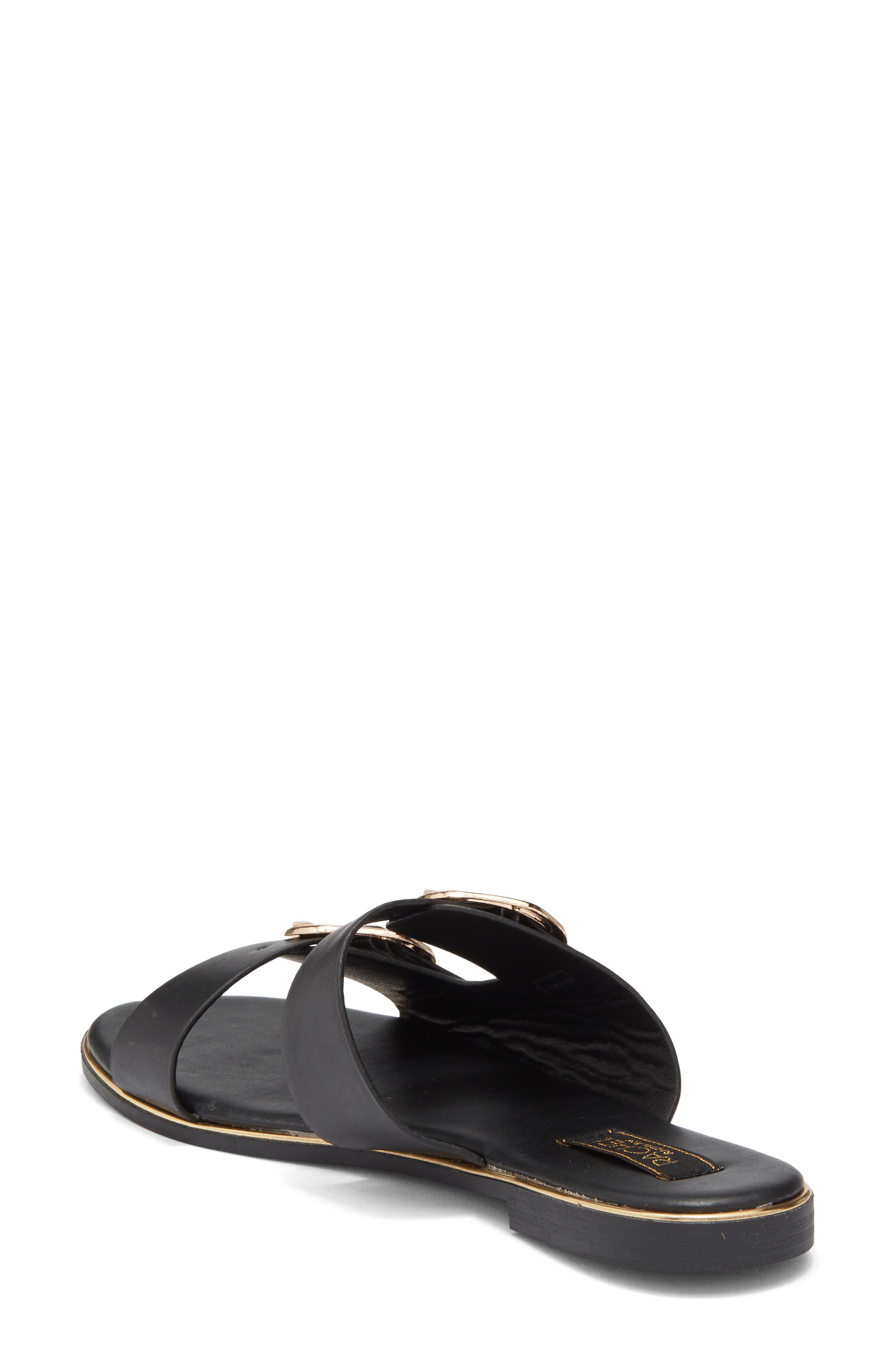 RACHEL Rachel Roy Vienna Slide Sandal, Alternate, color, Black