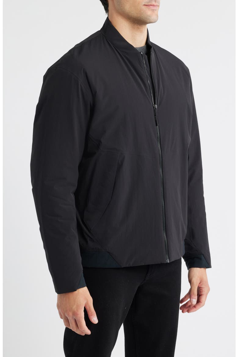 Diode Water Repellent Insulated Bomber Jacket, Alternate, color, BLACK