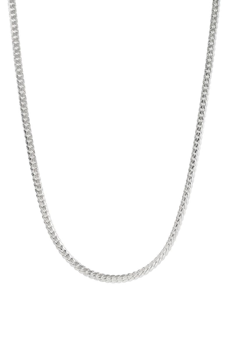 Men's Bombay Cuban Necklace & Bracelet Set, Alternate, color, SILVER