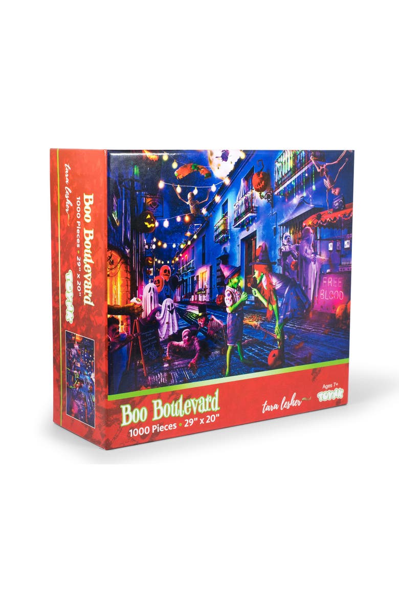 Boo Boulevard Halloween Puzzle By Tara Lesher | 1000 Piece Jigsaw Puzzle, Main, color, Multi-Color