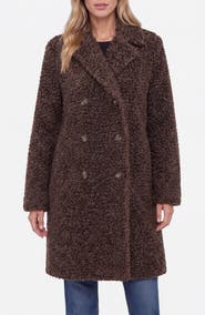 Liverpool Los Angeles Double Breasted Faux Fur Coat