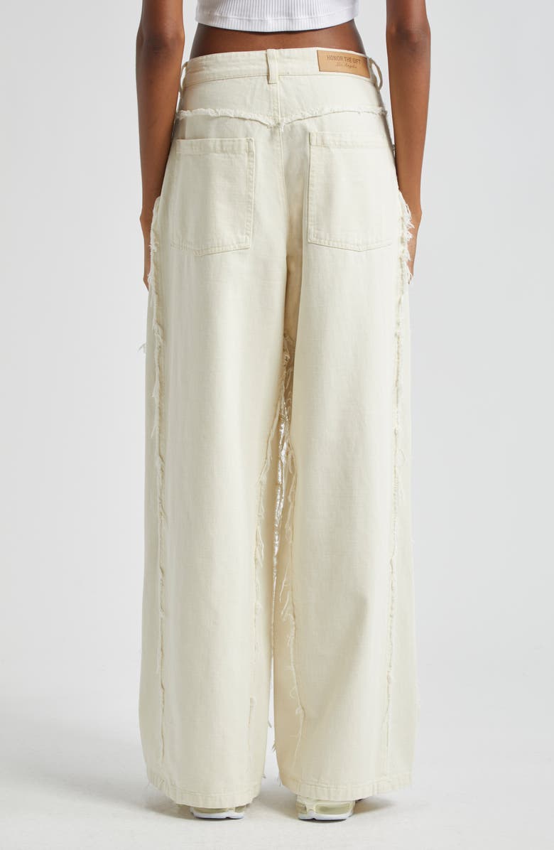 HONOR THE GIFT Herringbone Twill Wide Leg Pants, Alternate, color,