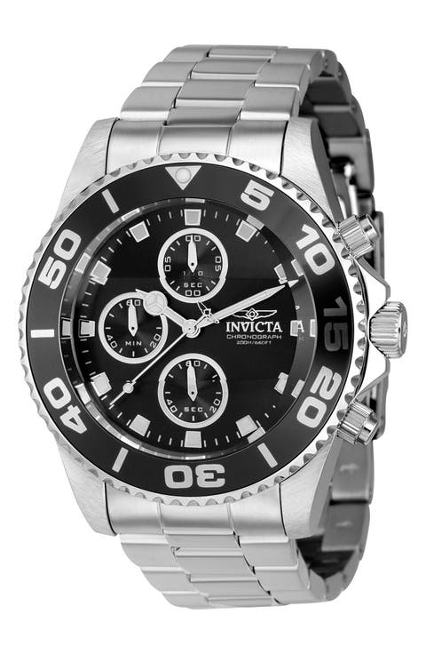 Pro Diver Chronograph Quartz Bracelet Watch, 43mm