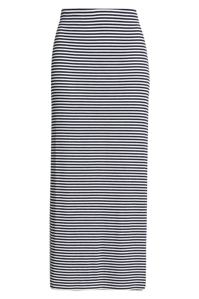 The Foundation Stripe Knit Pencil Skirt, Alternate, color, NAVY/ WHITE STRIPE