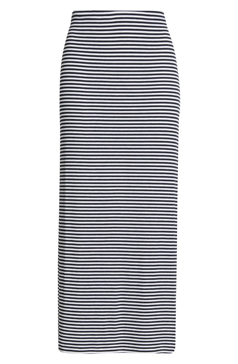 Favorite Daughter The Foundation Stripe Knit Pencil Skirt, Main, color, Navy/ White Stripe