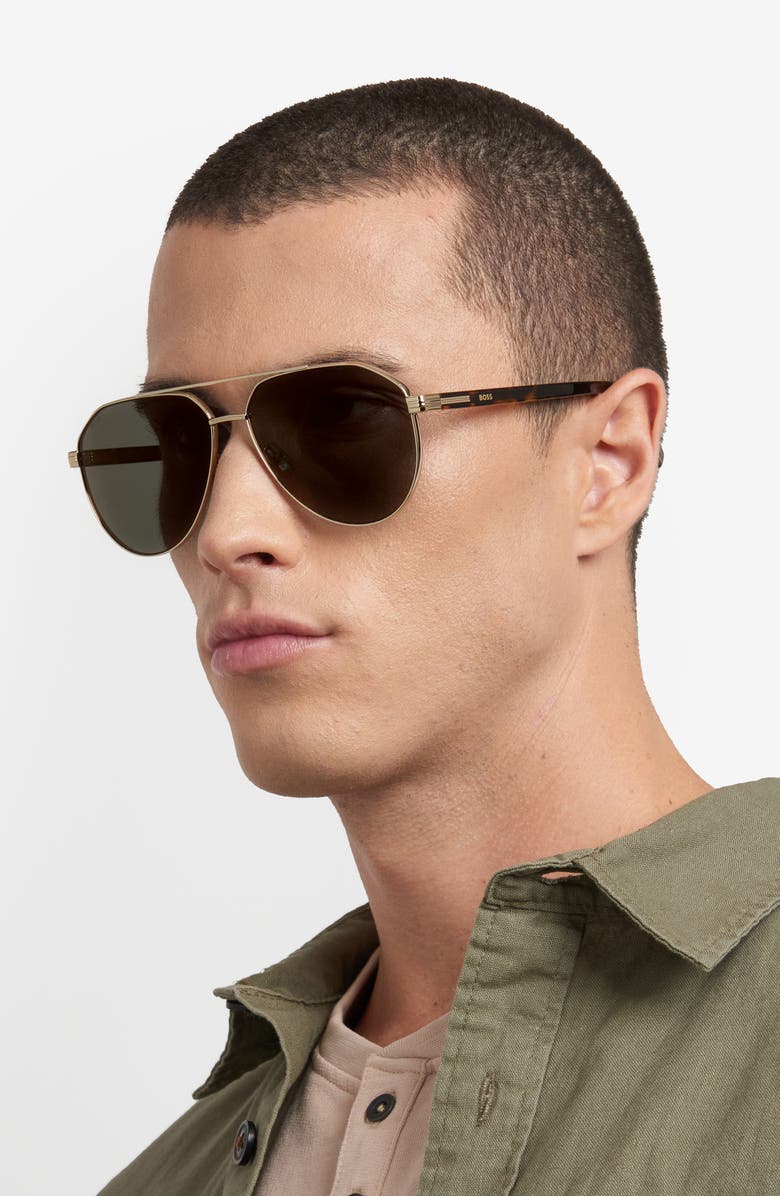 BOSS 60mm Pilot Sunglasses, Alternate, color,