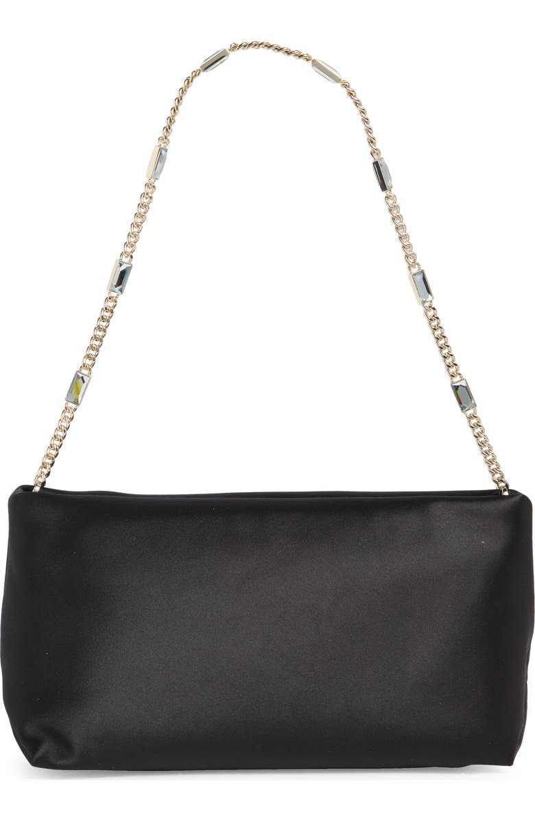 Kate Spade New York anya satin shoulder bag, Alternate, color, Black
