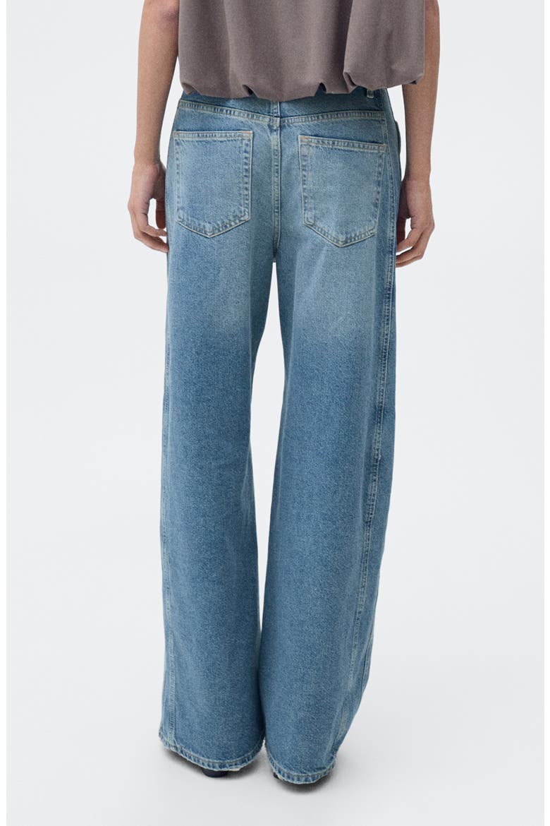 High Waist Barrel Jeans, Alternate, color, MEDIUM BLUE