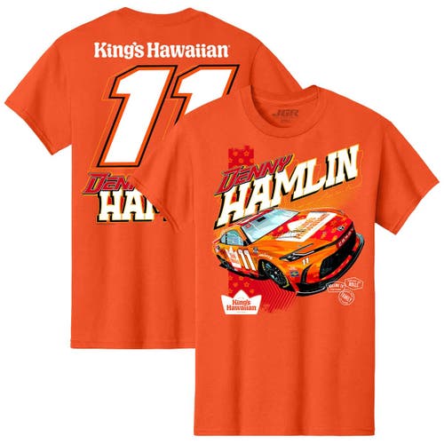 Joe Gibbs Racing Team Collection Orange Denny Hamlin King's Hawaiian T-shirt In Orange